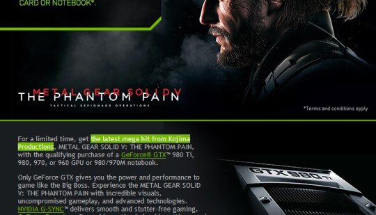 metal gear solid 5 free geforce metal gear solid 5 free geforce
