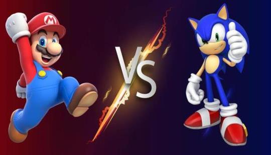 fire fire sonic vs mario